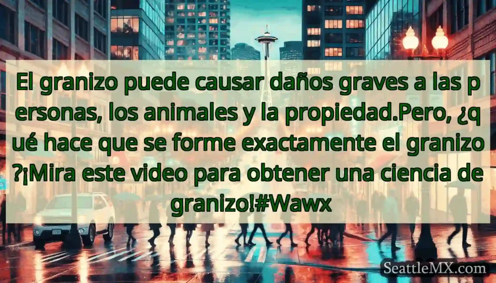 El granizo puede causar daños graves a las