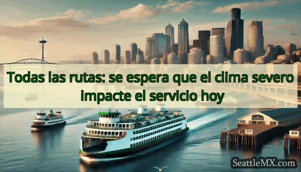 Todas las rutas: se espera que el clima severo