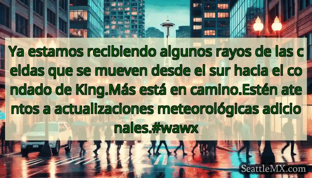 Ya estamos recibiendo algunos rayos de las celdas