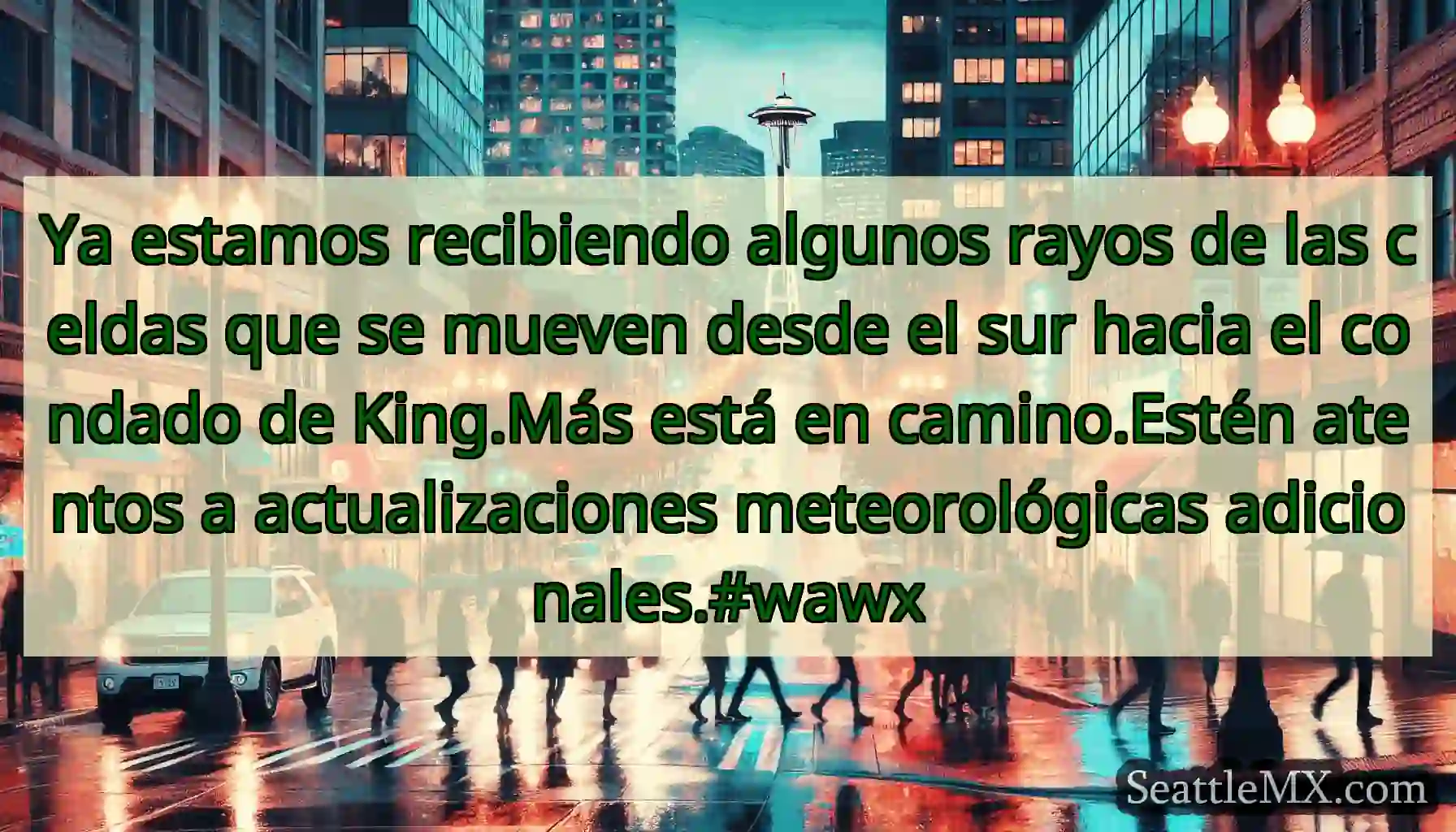 Ya estamos recibiendo algunos rayos de las celdas