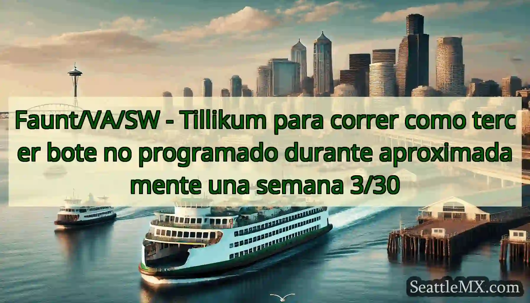 Faunt/VA/SW - Tillikum para correr como tercer