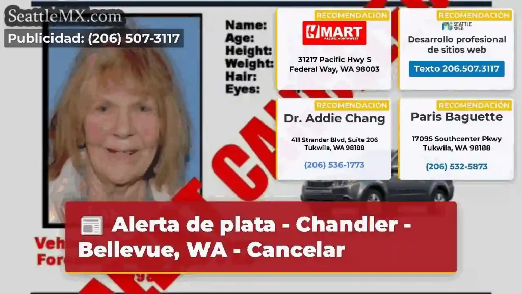 Alerta de plata - Chandler - Bellevue, WA -