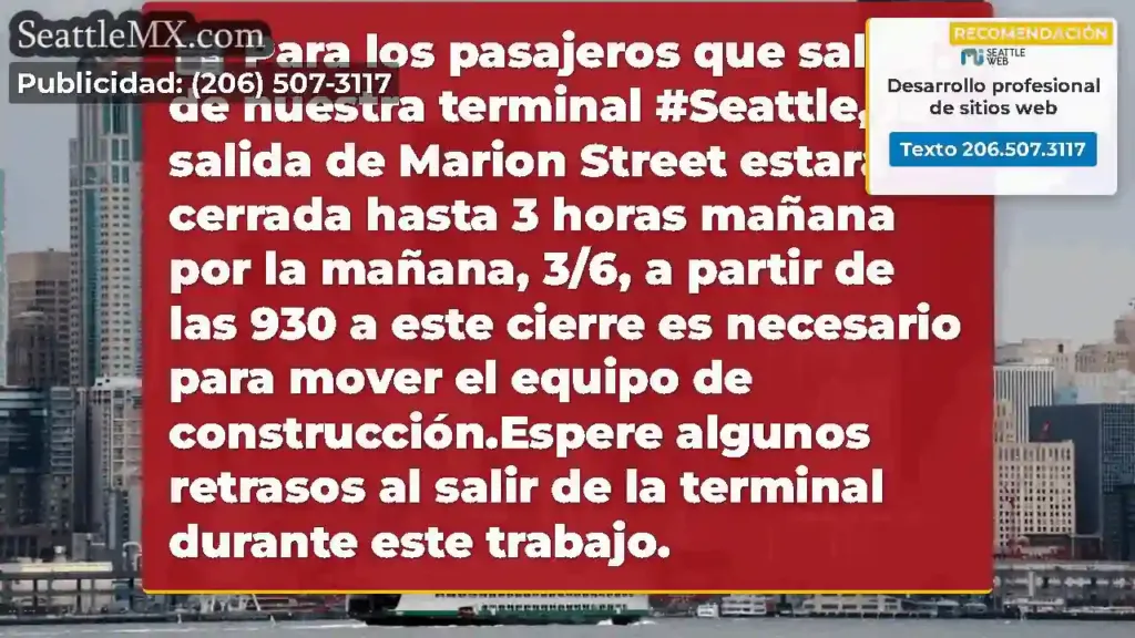 Para los pasajeros que salen de nuestra terminal