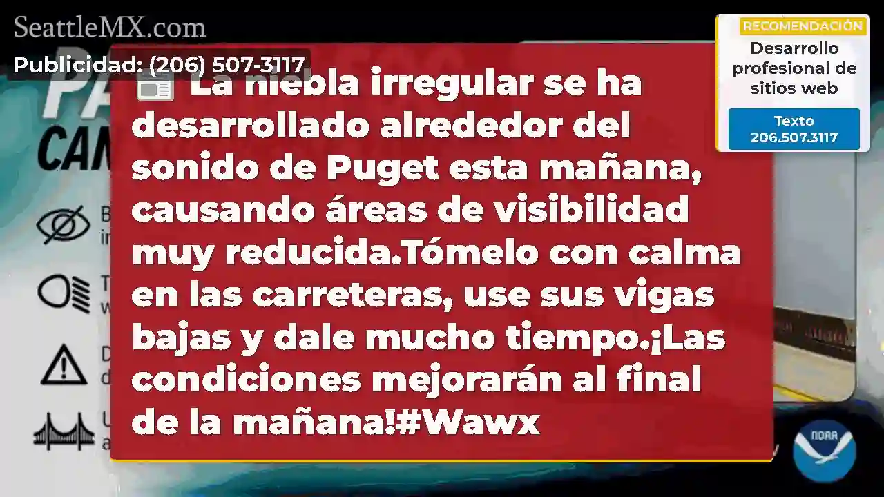 La niebla irregular se ha desarrollado alrededor