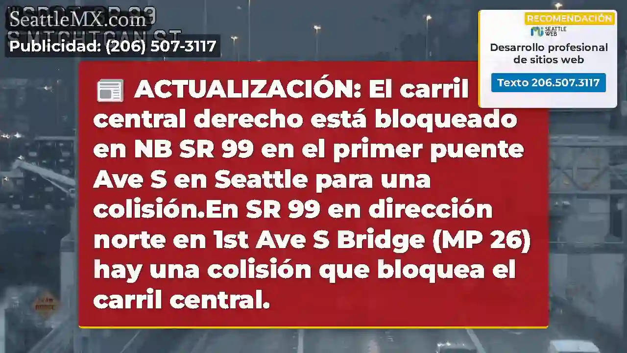 ACTUALIZACIÓN: El carril central derecho está
