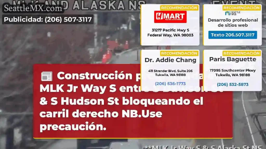 Construcción programada en MLK Jr Way S entre S