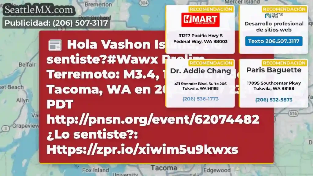 Hola Vashon Island, ¿lo sentiste?#Wawx Prelim