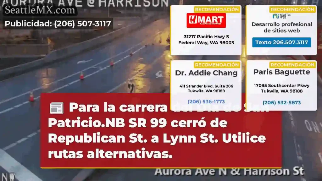 Para la carrera del Día de San Patricio.NB SR 99