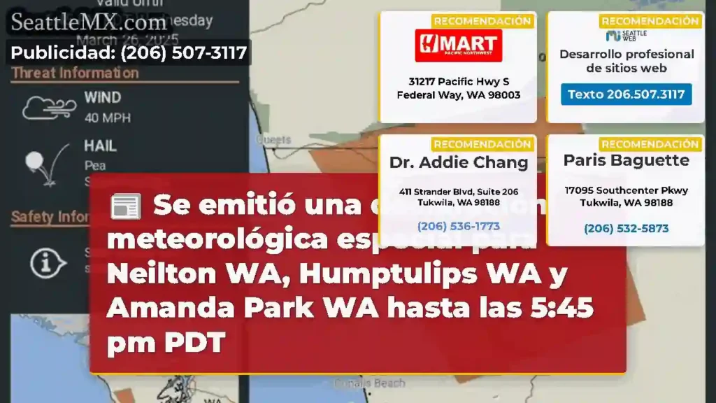 Se emitió una declaración meteorológica especial