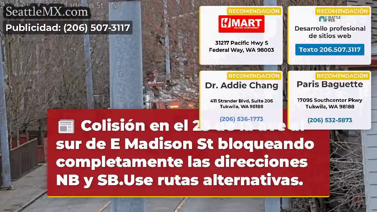 Colisión en el 23 de la ave al sur de E Madison