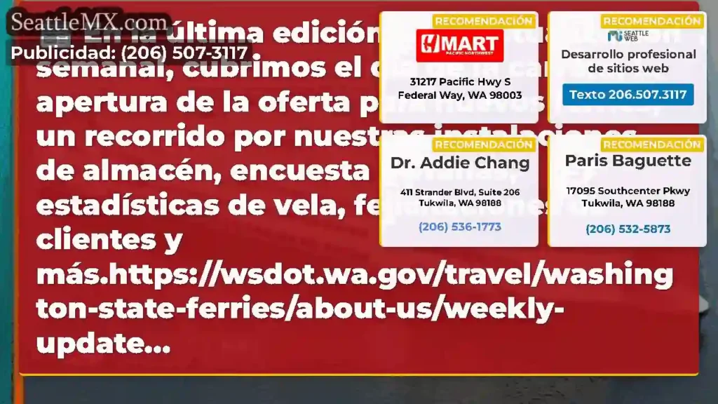 En la última edición de la actualización semanal,