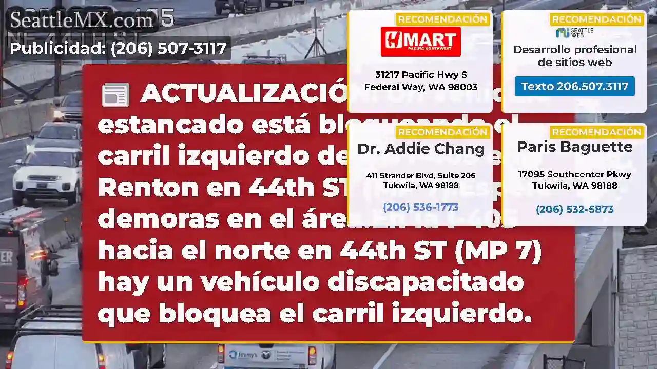 ACTUALIZACIÓN: Un vehículo estancado está