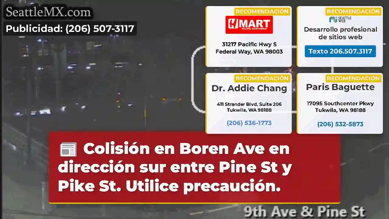 Colisión en Boren Ave en dirección sur entre Pine