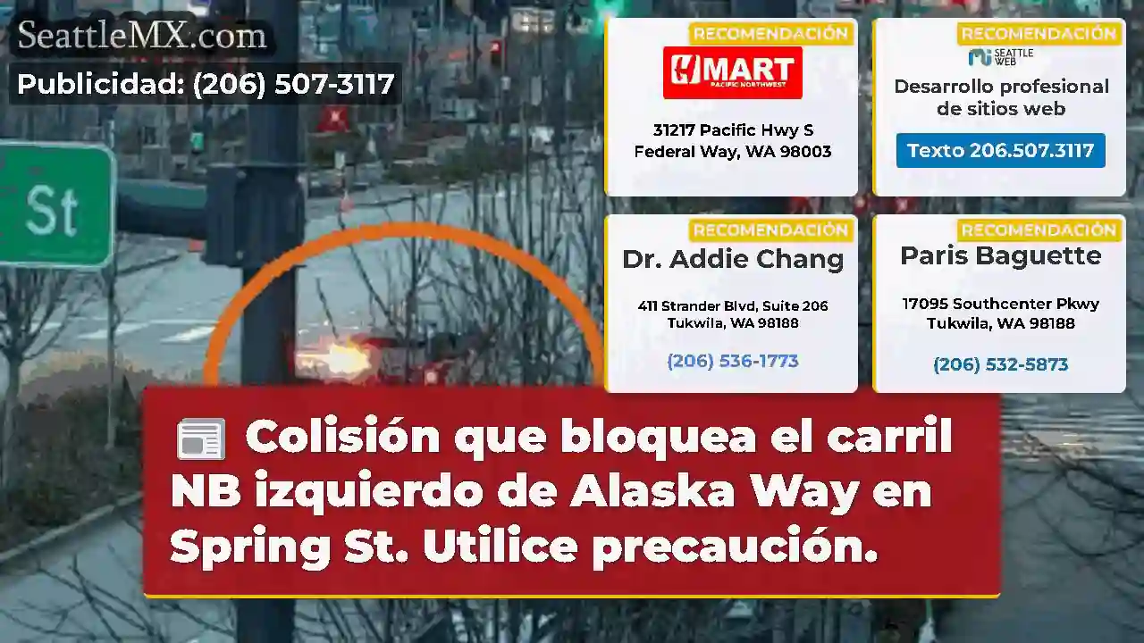 Colisión que bloquea el carril NB izquierdo de