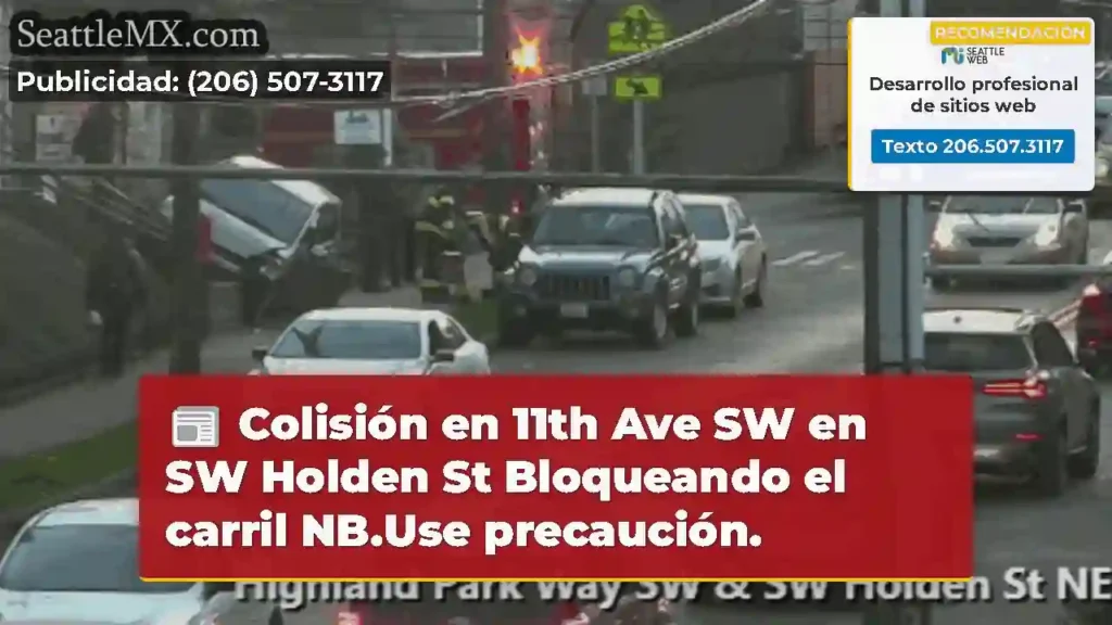 Colisión en 11th Ave SW en SW Holden St