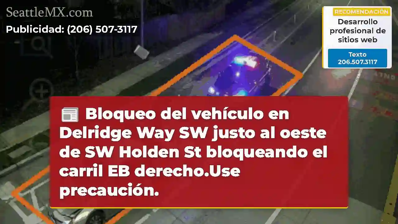 Bloqueo del vehículo en Delridge Way SW justo al