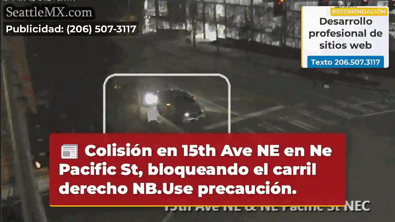 Colisión en 15th Ave NE en Ne Pacific St,