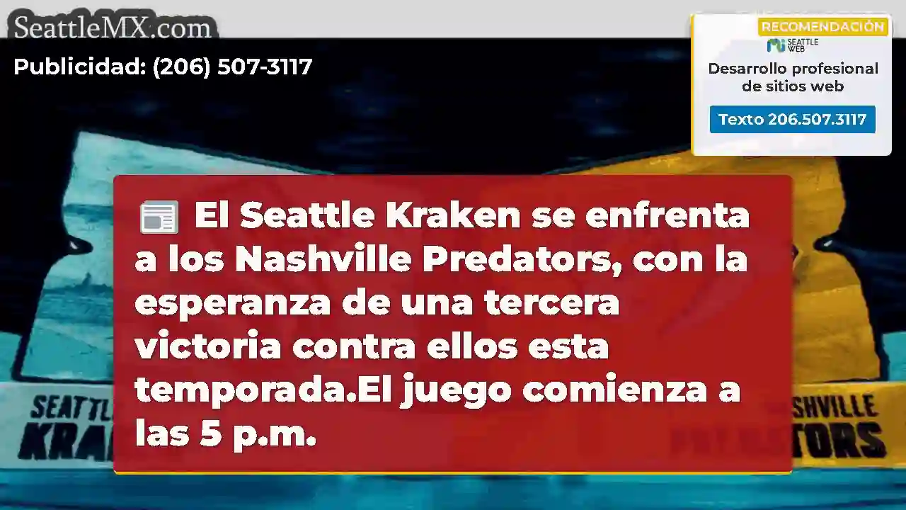 El Seattle Kraken se enfrenta a los Nashville