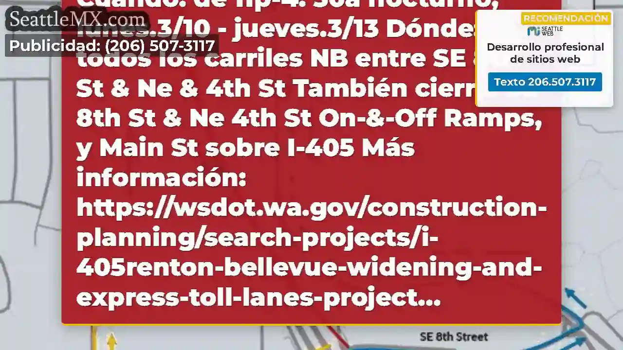 NB I-405 Cierres completos en