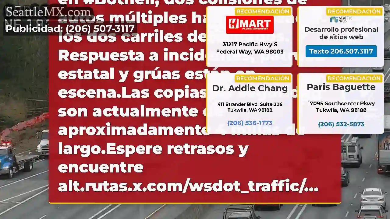 Limpiado: esta colisión en SB I-405 en SR 522 (MP