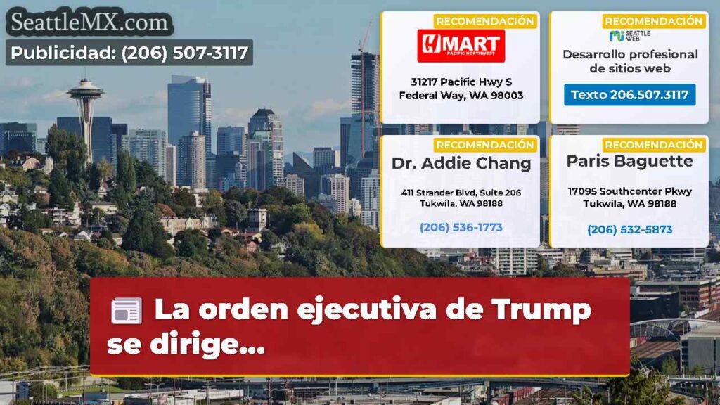 La orden ejecutiva de Trump se dirige...