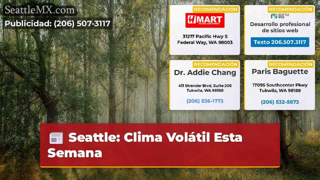 Seattle: Clima Volátil Esta Semana