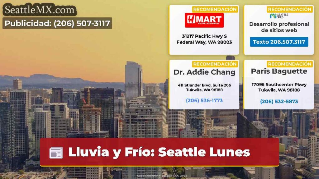 Lluvia y Frío: Seattle Lunes