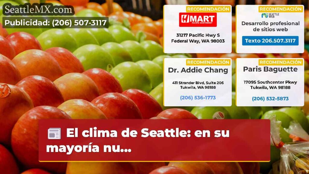 El clima de Seattle: en su mayoría nu...