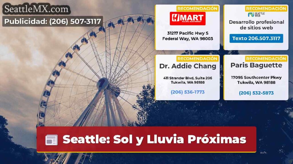 Seattle: Sol y Lluvia Próximas