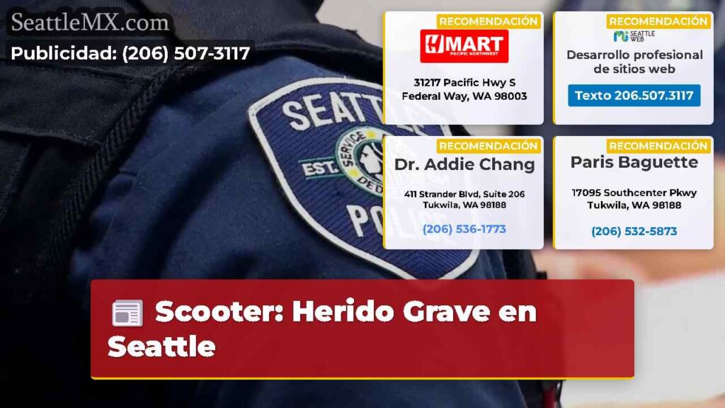 Scooter: Herido Grave en Seattle