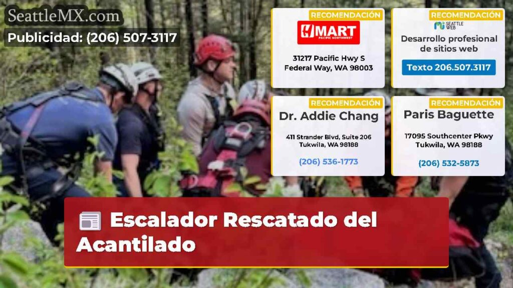 Escalador Rescatado del Acantilado