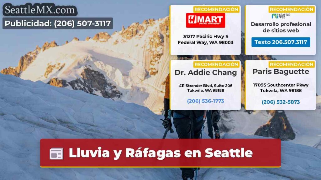 Lluvia y Ráfagas en Seattle