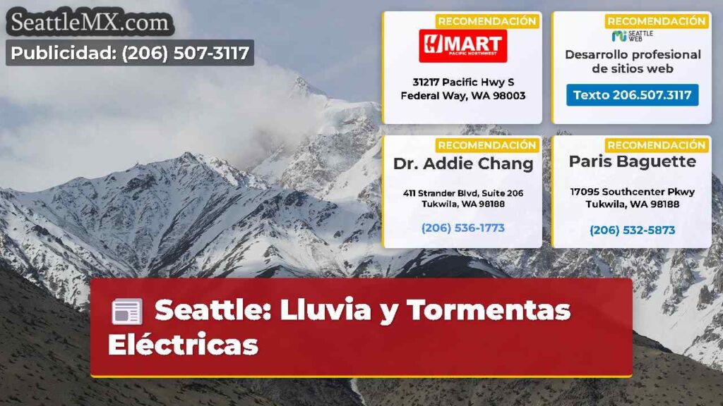 Seattle: Lluvia y Tormentas Eléctricas