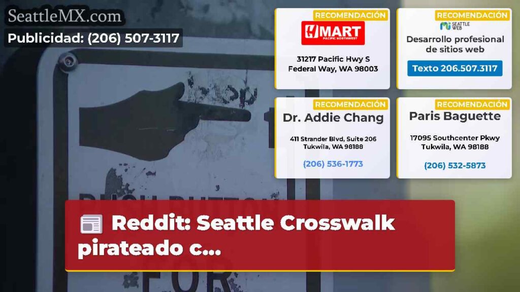 Reddit: Seattle Crosswalk pirateado c...