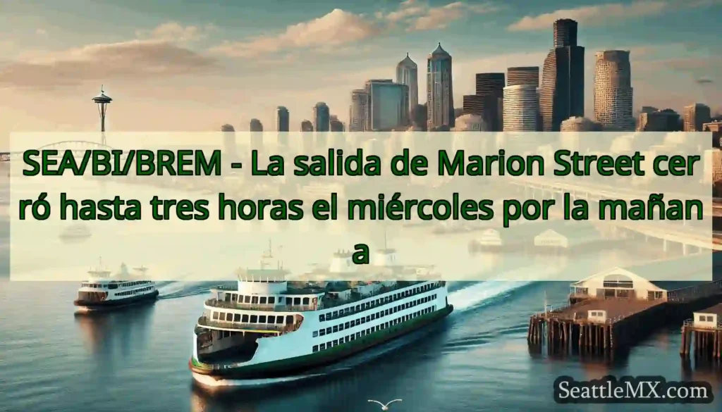 SEA/BI/BREM - La salida de Marion Street cerró
