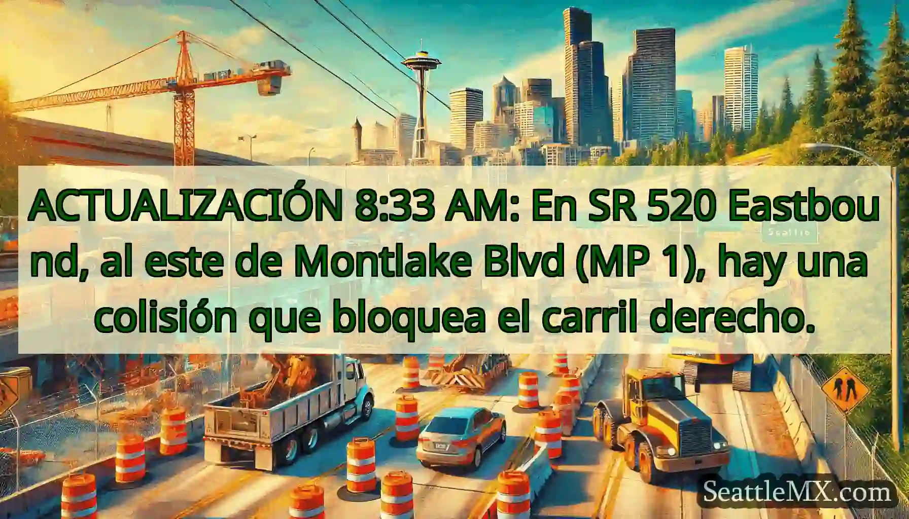 ACTUALIZACIÓN 8:33 AM: En SR 520 Eastbound, al