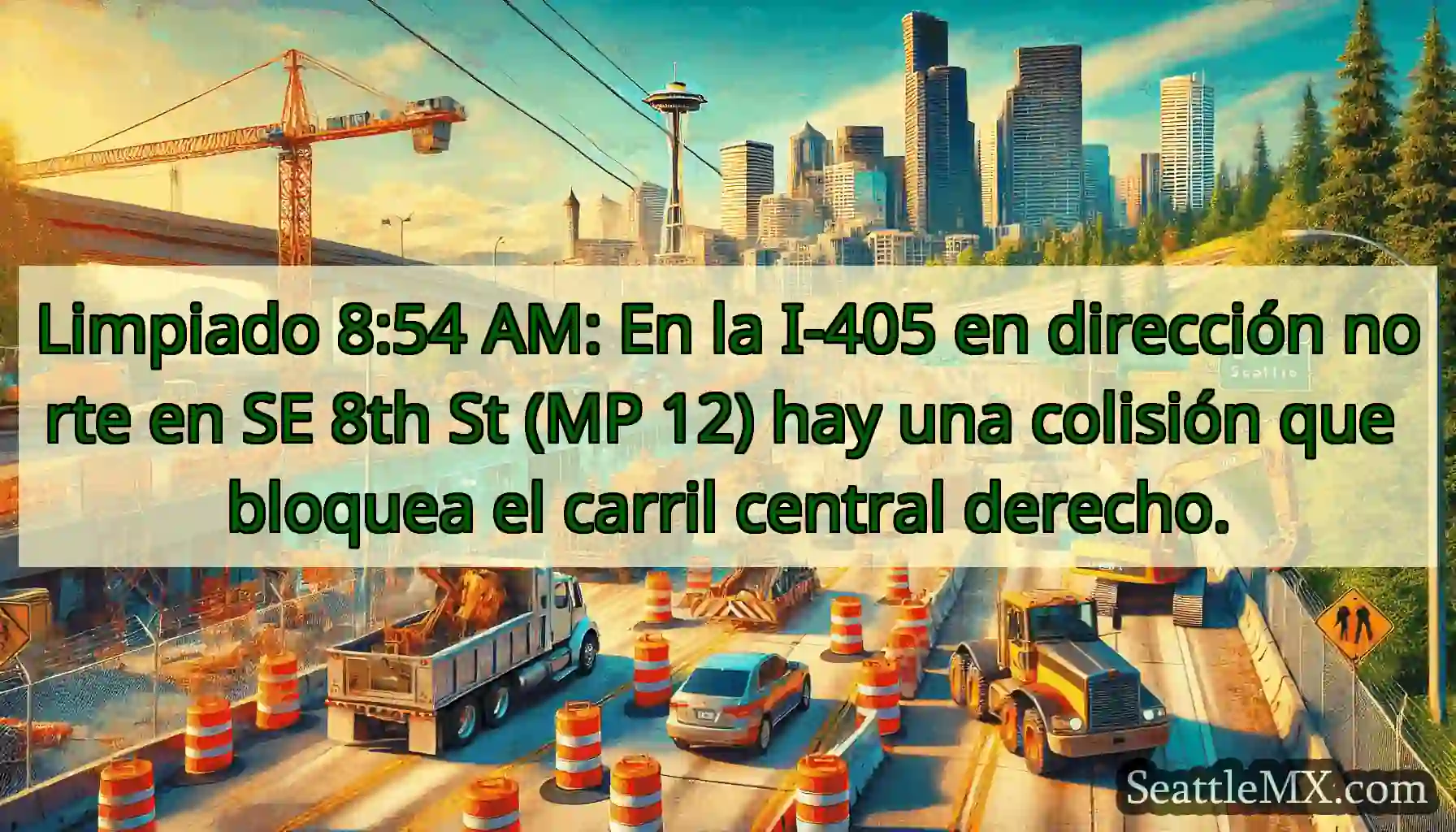 Limpiado 8:54 AM: En la I-405 en dirección norte