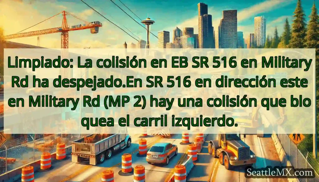 Limpiado: La colisión en EB SR 516 en Military Rd