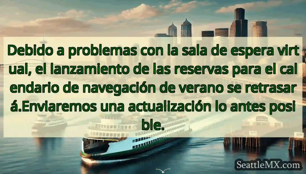 Debido a problemas con la sala de espera virtual,