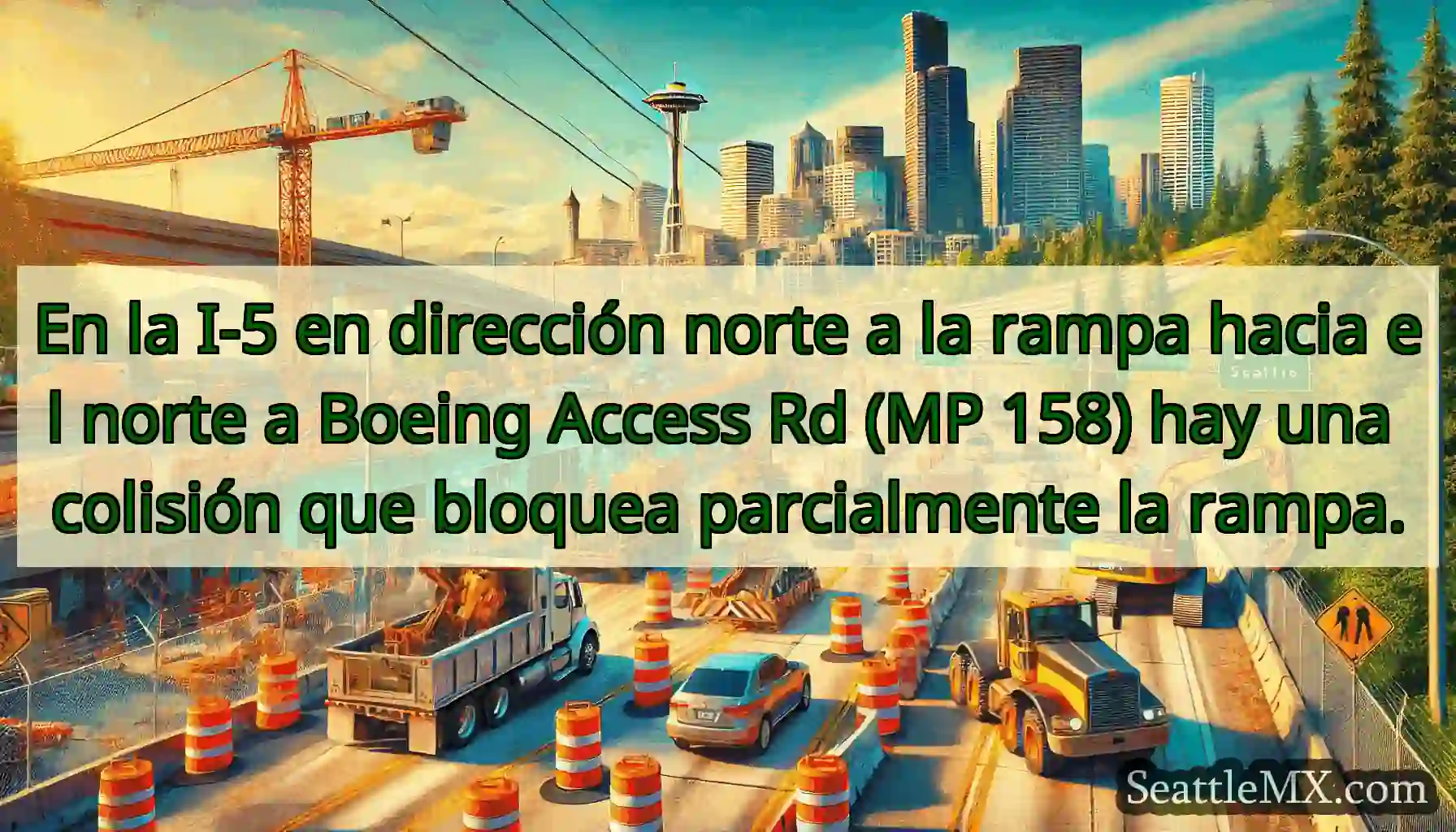 En la I-5 en dirección norte a la rampa hacia el