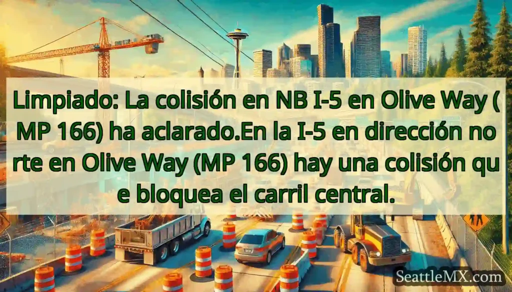 Limpiado: La colisión en NB I-5 en Olive Way (MP