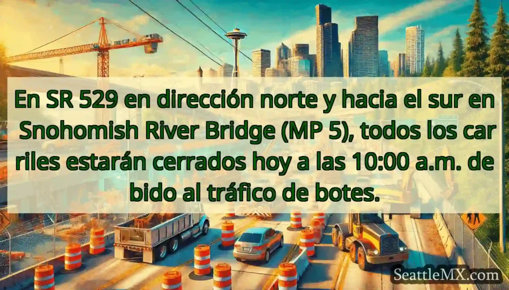 En SR 529 en dirección norte y hacia el sur en