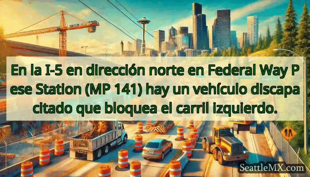 En la I-5 en dirección norte en Federal Way Pese
