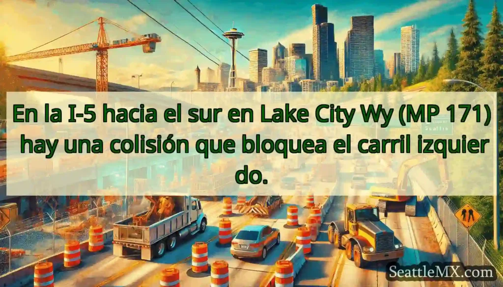En la I-5 hacia el sur en Lake City Wy (MP 171)