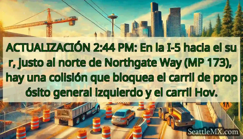 ACTUALIZACIÓN 2:44 PM: En la I-5 hacia el sur,