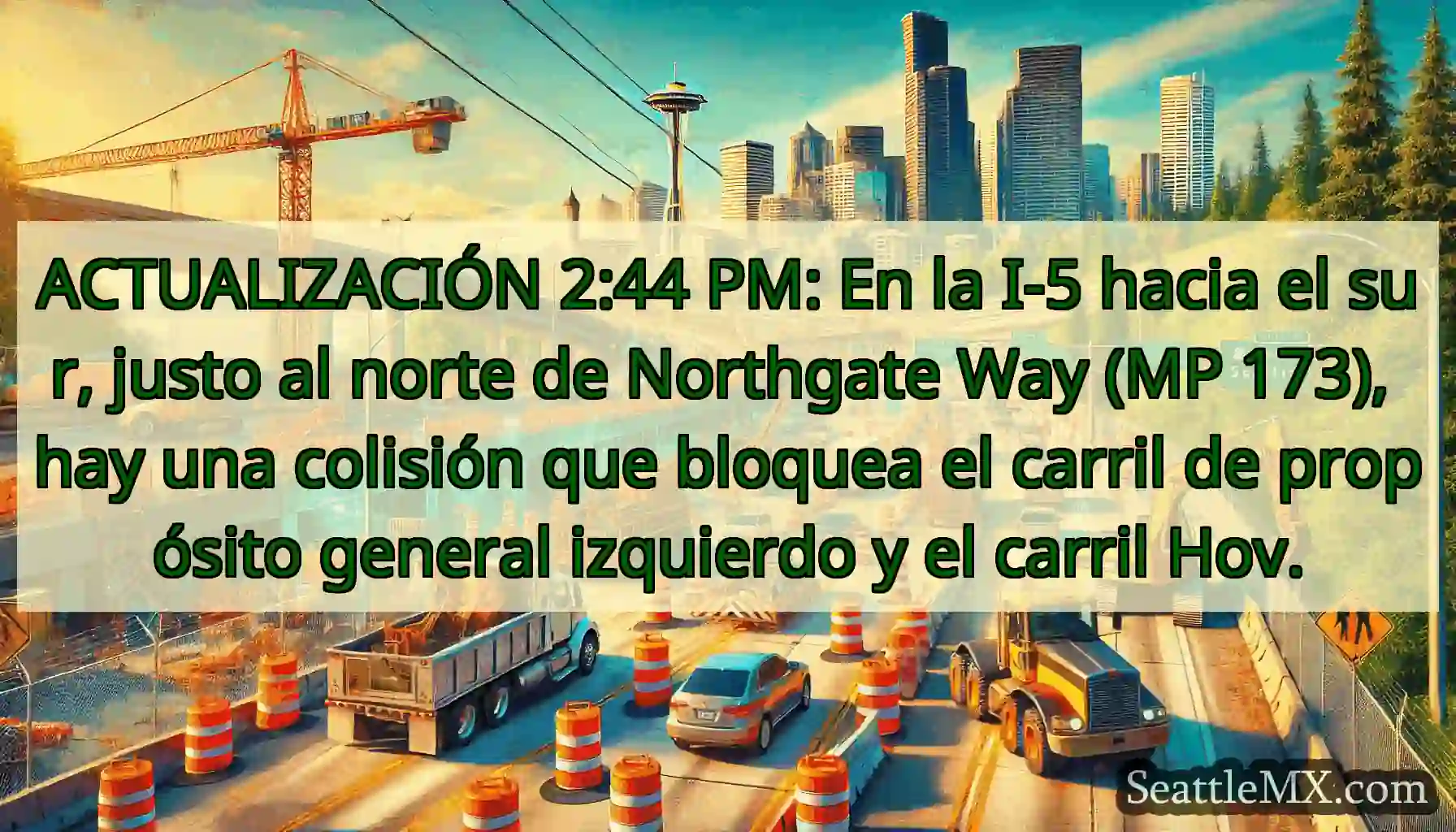 ACTUALIZACIÓN 2:44 PM: En la I-5 hacia el sur,