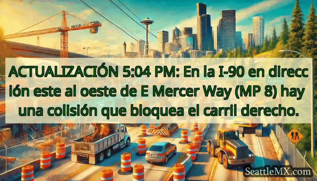 ACTUALIZACIÓN 5:04 PM: En la I-90 en dirección