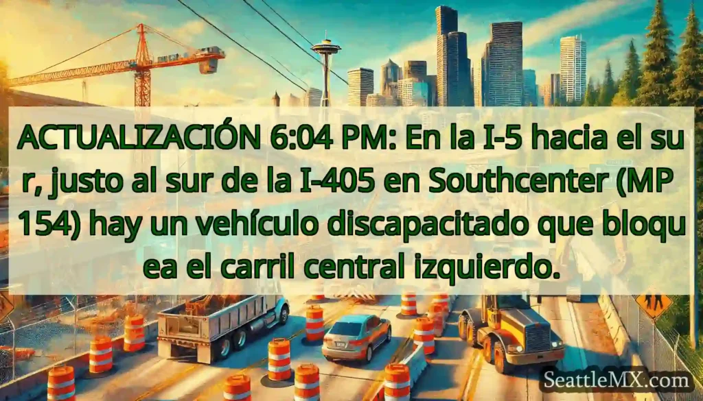 ACTUALIZACIÓN 6:04 PM: En la I-5 hacia el sur,