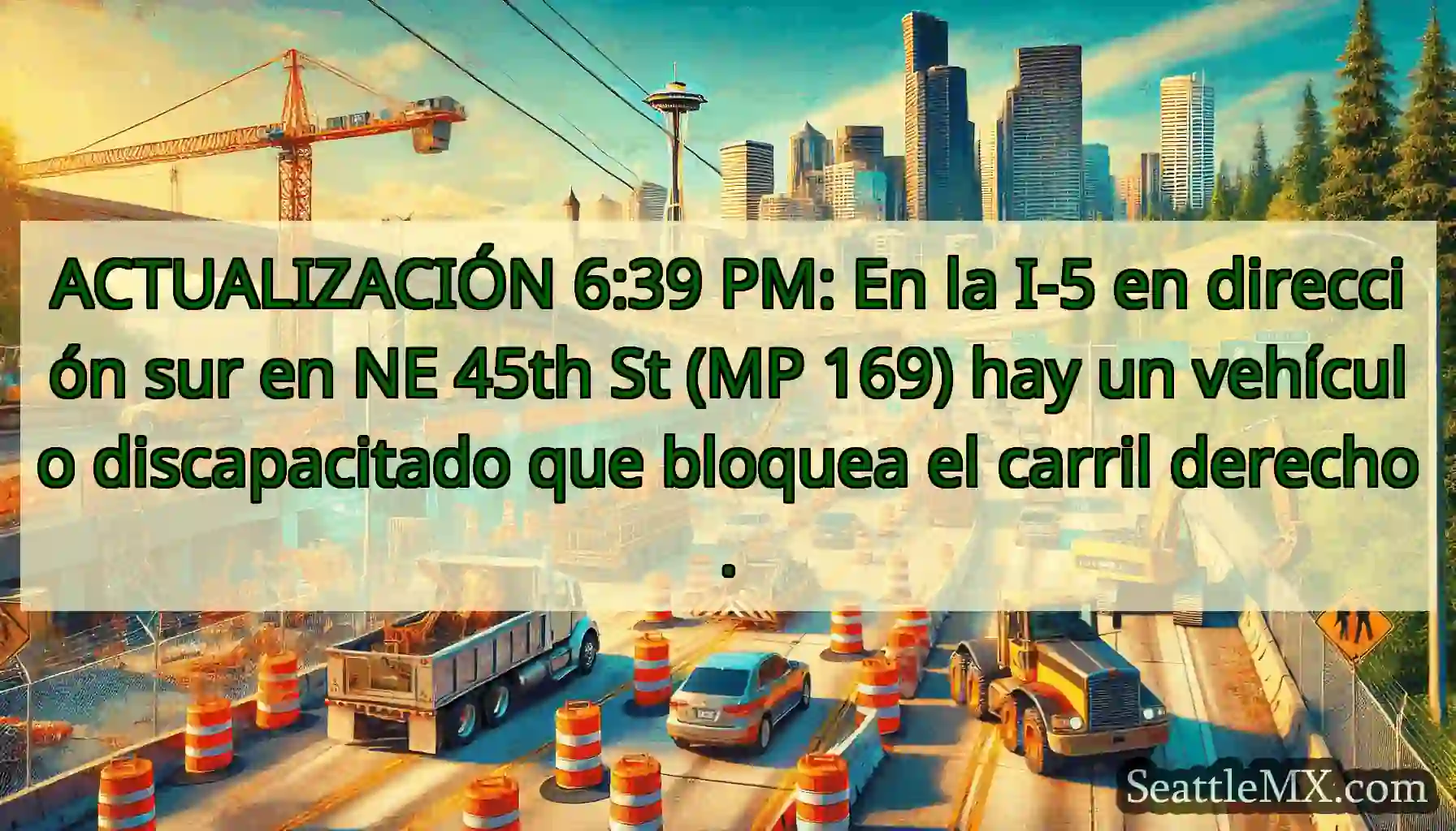 ACTUALIZACIÓN 6:39 PM: En la I-5 en dirección sur