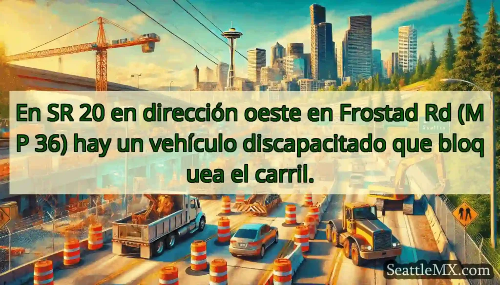 En SR 20 en dirección oeste en Frostad Rd (MP 36)